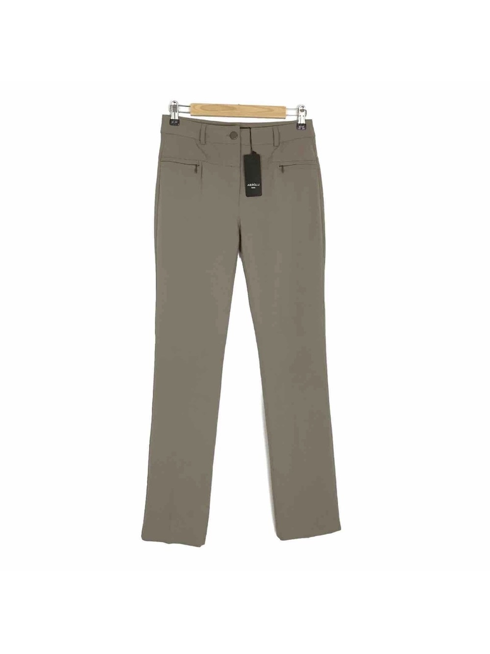 Absolu Paris NWT taupe straight leg pants size 36 US 2